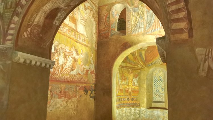 建築遺産博物館(Cité de l'architecture et du patrimoine)の教会壁画(フレスコ画)