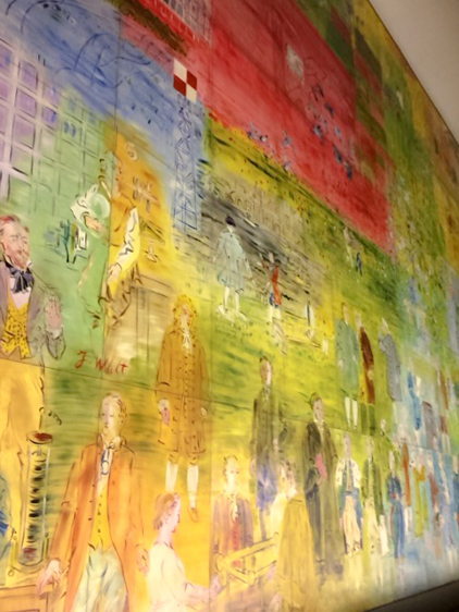 パリ市立近代美術館に展示されている、ラウル・デュフィ作の「電気の精」