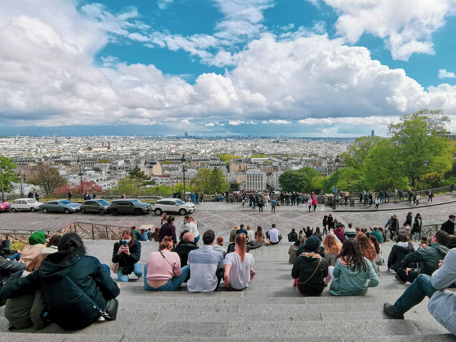 パリ、モンマルトルからの景色