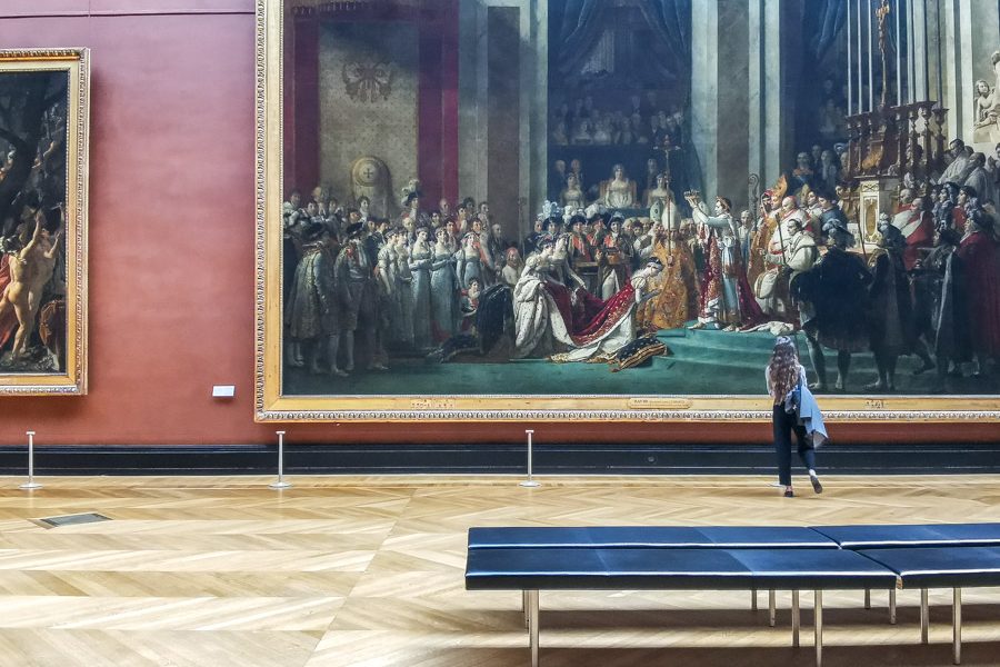 パリ/ルーヴル美術館/ナポレオンの戴冠式