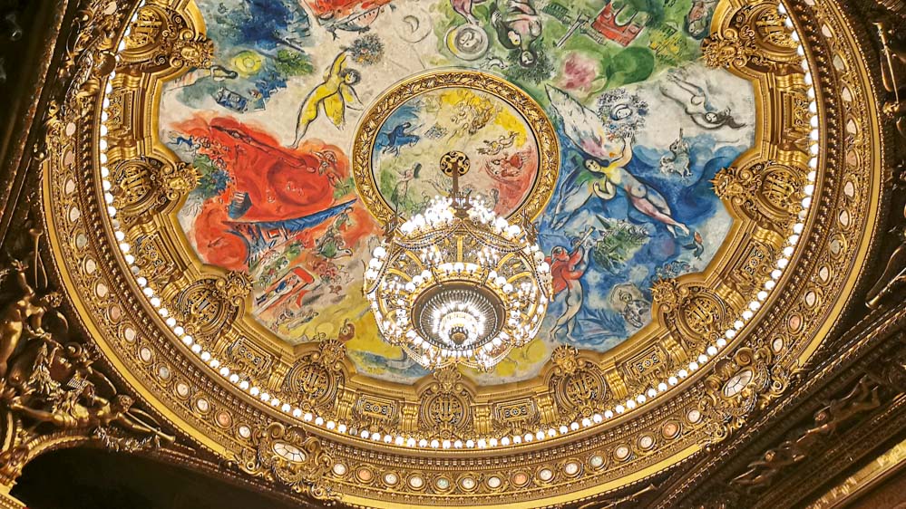 フランス　パリ　オペラ座　オペラ・ガルニエ　シャガールの天井画