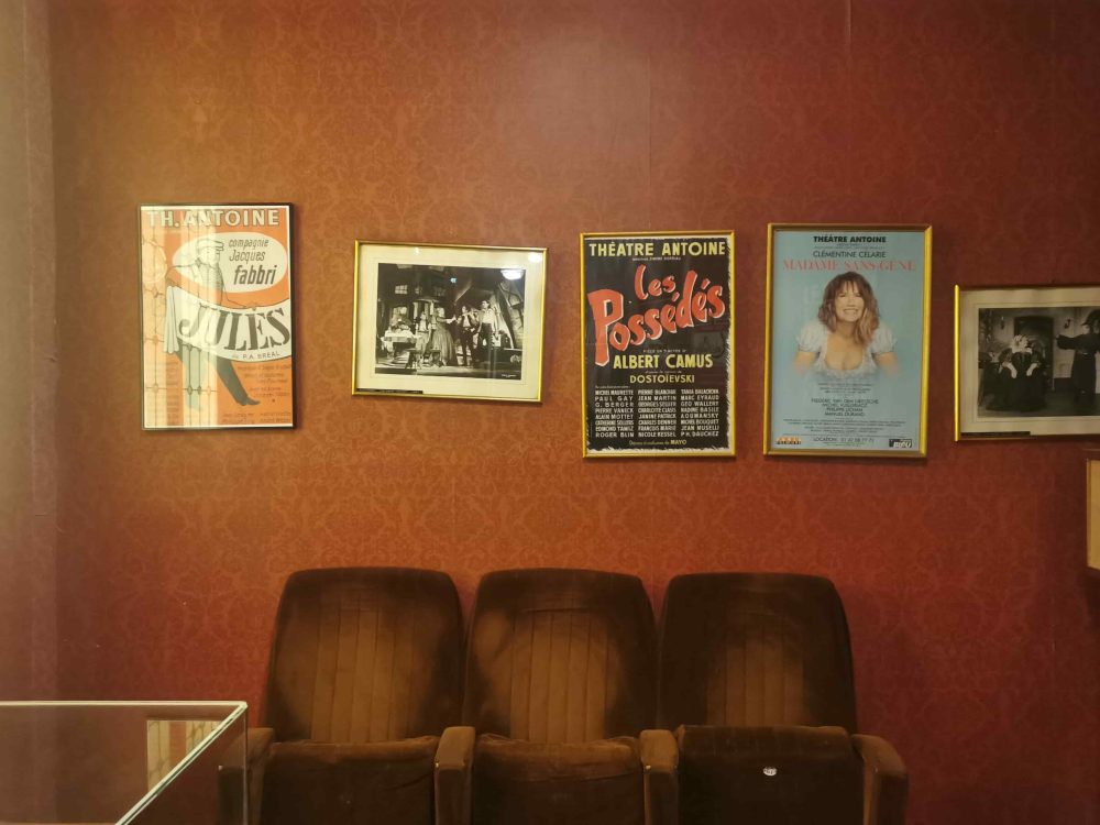 パリの劇場「アントワーヌ劇場」のレトロなポスター